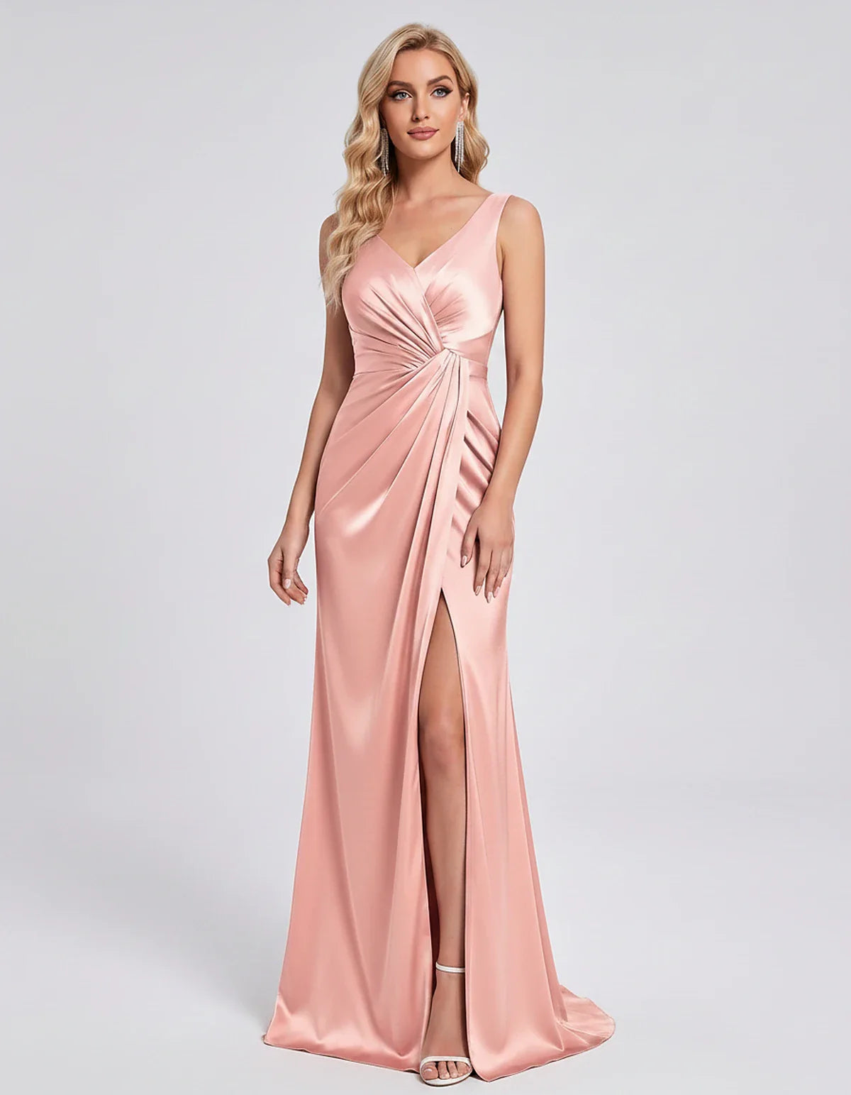 Orange,royal Blue,black,navy,turquoise,sage,dusty Rose,coral,green,dusty Blue,blush,burgundy,silver,tan,yellow,fuchsia Satin | SKU: VM-583920174628451-BLUSH-L,VM-583920174628451-BLUSH-M,VM-583920174628451-BLUSH-S,VM-583920174628451-BLUSH-XL,VM-583920174628451-BLUSH-XS