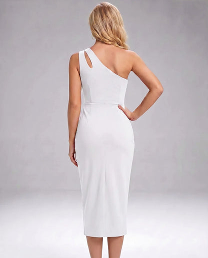 Red,black,white,beige Cotton Slip Round Neck Sleeveless Midi Dress | Formal Occasions, Party Nights, Bridal Showers & Everyda | SKU: VD-583920174628451-WHITE-L,VD-583920174628451-WHITE-M,VD-583920174628451-WHITE-S,VD-583920174628451-WHITE-XL,VD-583920174628451-WHITE-XS