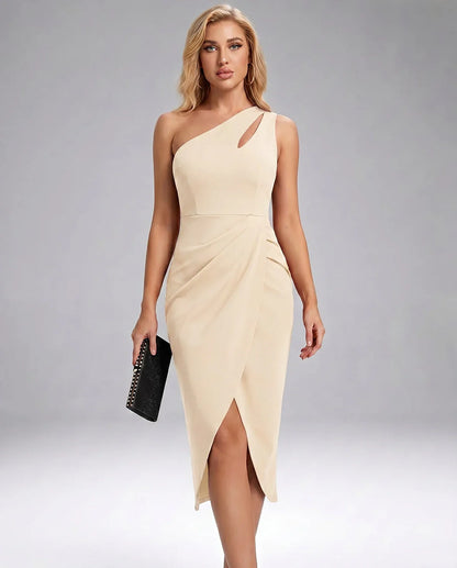 Red,black,white,beige Cotton Slip Round Neck Sleeveless Midi Dress | Formal Occasions, Party Nights, Bridal Showers & Everyda