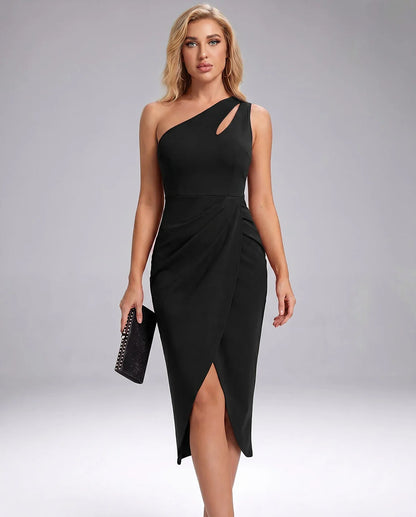 Red,black,white,beige Cotton Slip Round Neck Sleeveless Midi Dress | Formal Occasions, Party Nights, Bridal Showers & Everyda