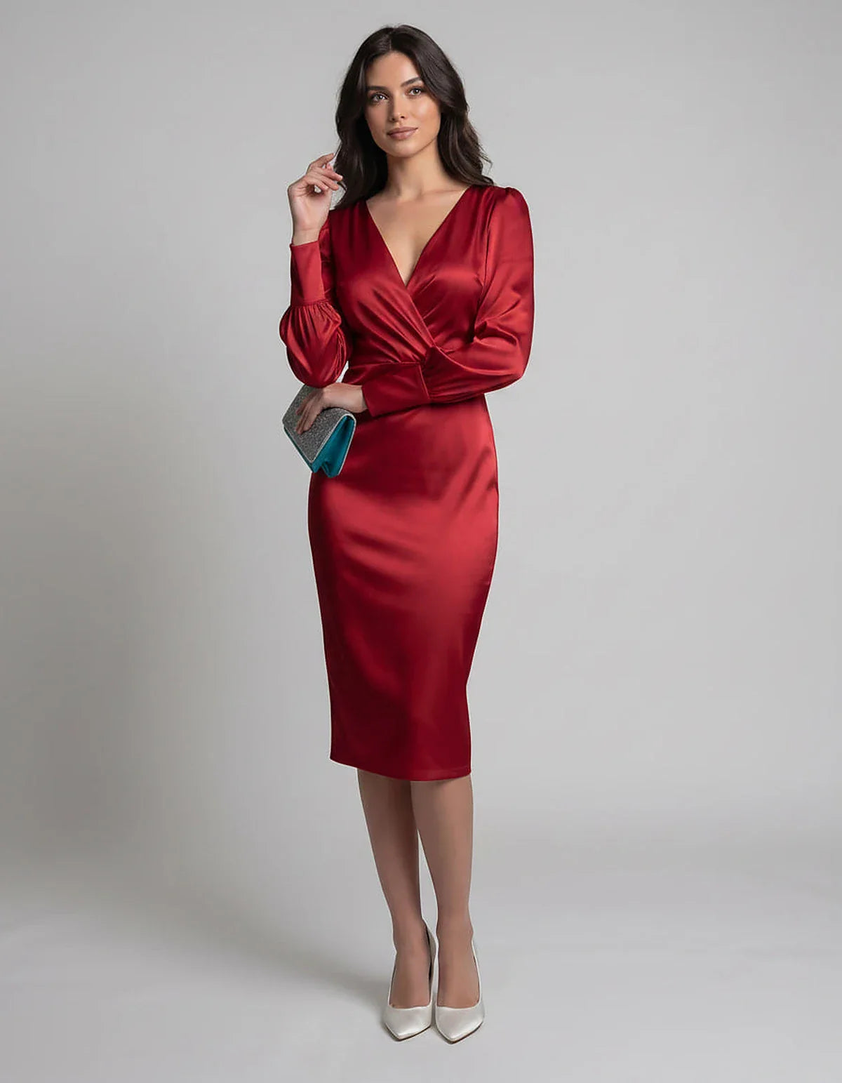 White,turquoise,black,burgundy Cotton Slip Round Neck Sleeveless Midi Dress | Prom, Cocktail Hour, Daily Wear & Brunch, front | SKU: VMD-483920174615382-BURGUNDY-L,VMD-483920174615382-BURGUNDY-M,VMD-483920174615382-BURGUNDY-S,VMD-483920174615382-BURGUNDY-XL,VMD-483920174615382-BURGUNDY-XS