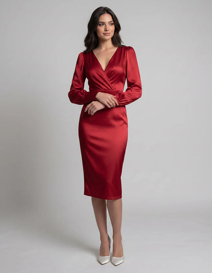 White,turquoise,black,burgundy Cotton Slip Round Neck Sleeveless Midi Dress | Prom, Cocktail Hour, Daily Wear & Brunch, front | SKU: VMD-483920174615382-BURGUNDY-L,VMD-483920174615382-BURGUNDY-M,VMD-483920174615382-BURGUNDY-S,VMD-483920174615382-BURGUNDY-XL,VMD-483920174615382-BURGUNDY-XS