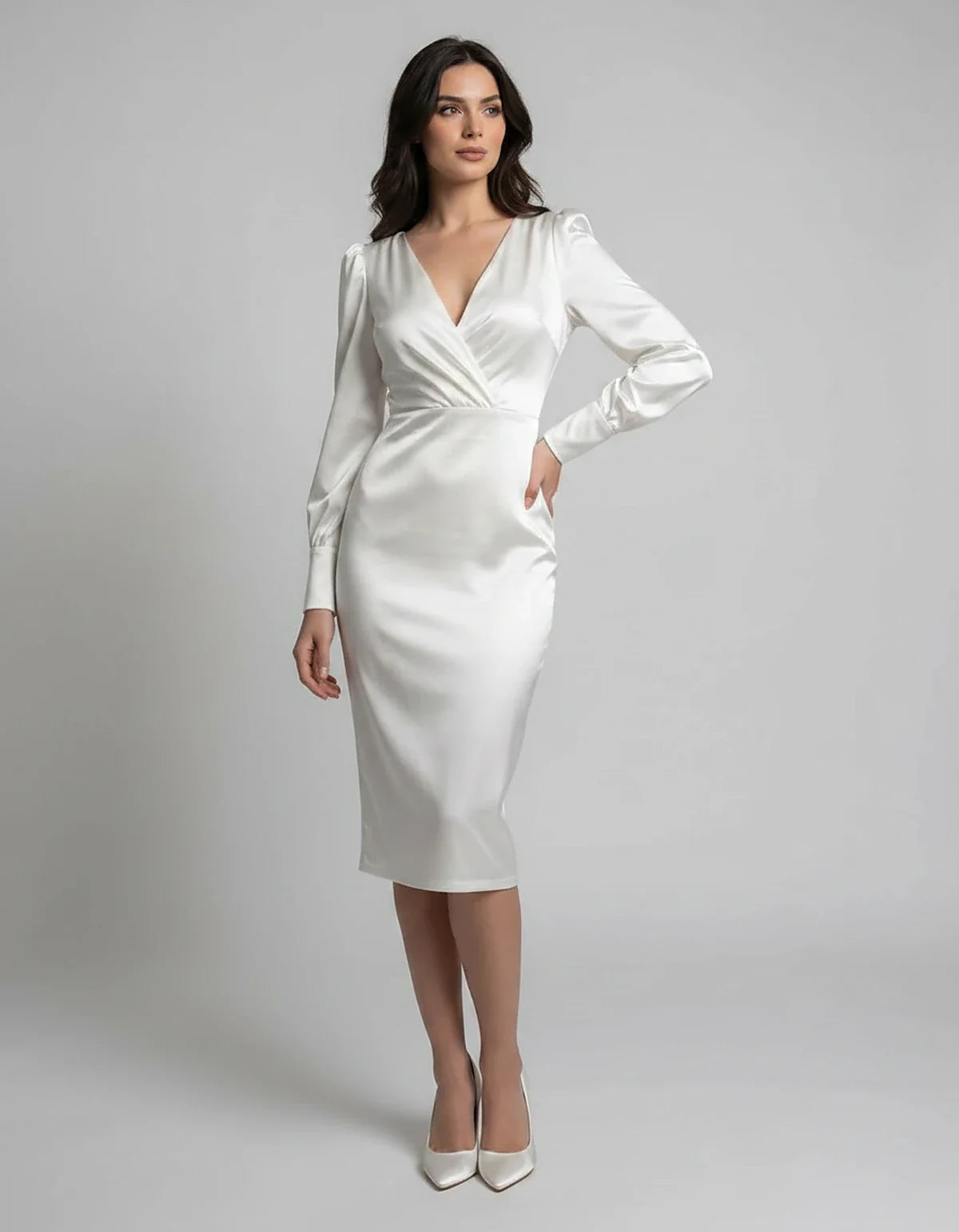 White,turquoise,black,burgundy Cotton Slip Round Neck Sleeveless Midi Dress | Prom, Cocktail Hour, Daily Wear & Brunch, front | SKU: VMD-483920174615382-WHITE-L,VMD-483920174615382-WHITE-M,VMD-483920174615382-WHITE-S,VMD-483920174615382-WHITE-XL,VMD-483920174615382-WHITE-XS