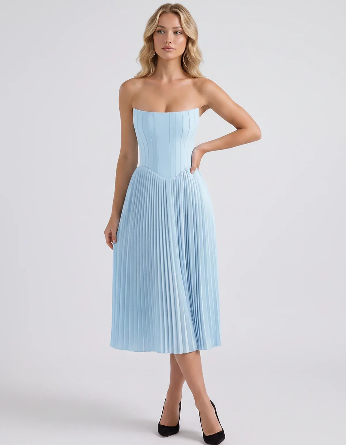 Plum,black,light Blue,blush,lavender,royal Blue,wine,navy,lilac,pink,red,white Satin Slip Strapless Midi Dress | Formal Event | SKU: VMD-482716395104827-LIGHTBLUE-L,VMD-482716395104827-LIGHTBLUE-M,VMD-482716395104827-LIGHTBLUE-S,VMD-482716395104827-LIGHTBLUE-XL,VMD-482716395104827-LIGHTBLUE-XS