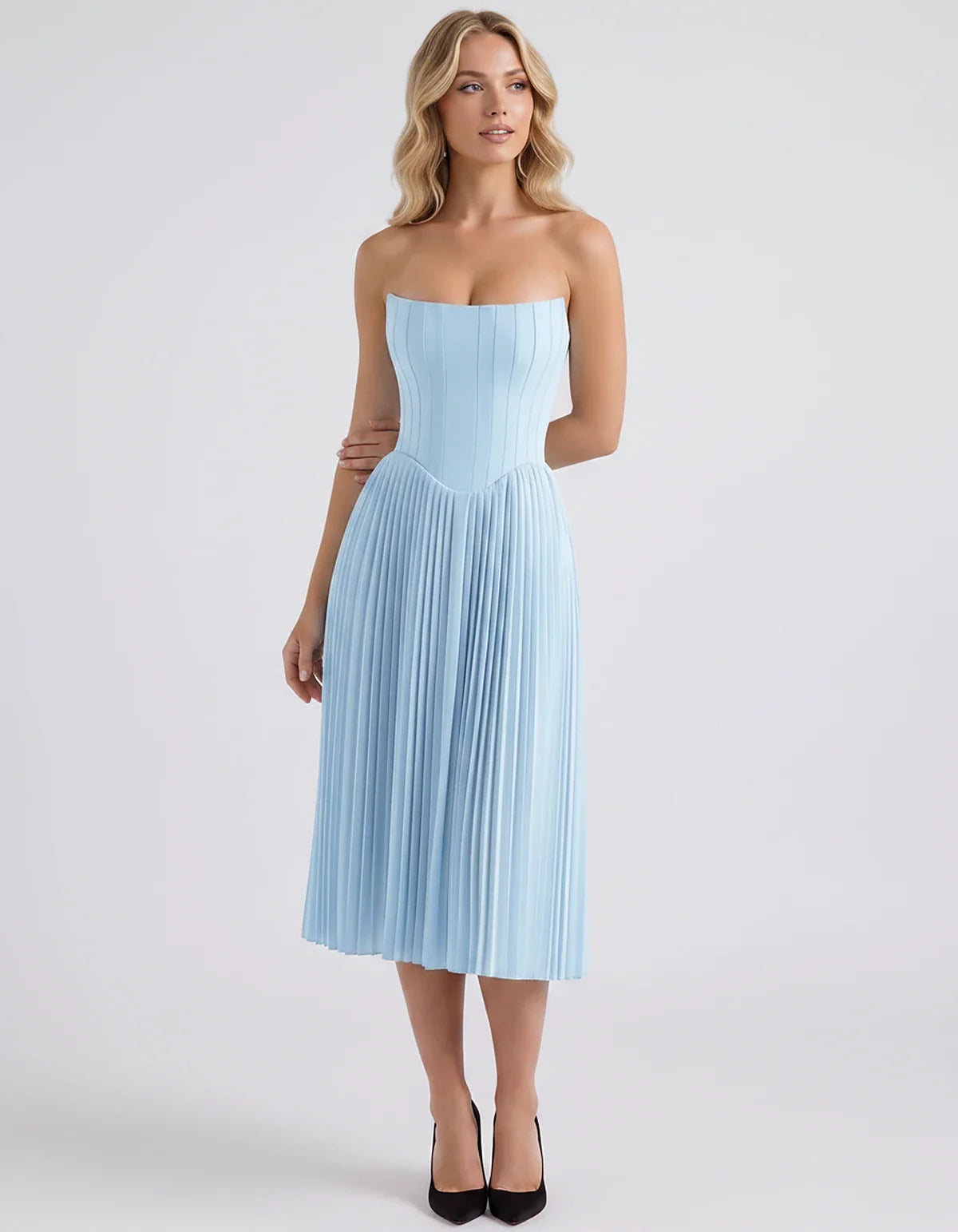 Plum,black,light Blue,blush,lavender,royal Blue,wine,navy,lilac,pink,red,white Satin Slip Strapless Midi Dress | Formal Event | SKU: VMD-482716395104827-LIGHTBLUE-L,VMD-482716395104827-LIGHTBLUE-M,VMD-482716395104827-LIGHTBLUE-S,VMD-482716395104827-LIGHTBLUE-XL,VMD-482716395104827-LIGHTBLUE-XS