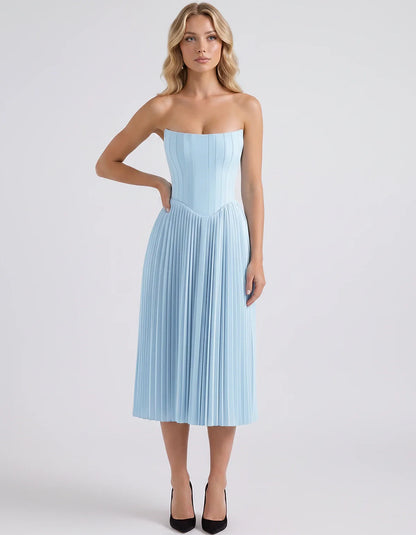 Plum,black,light Blue,blush,lavender,royal Blue,wine,navy,lilac,pink,red,white Satin Slip Strapless Midi Dress | Formal Event | SKU: VMD-482716395104827-LIGHTBLUE-L,VMD-482716395104827-LIGHTBLUE-M,VMD-482716395104827-LIGHTBLUE-S,VMD-482716395104827-LIGHTBLUE-XL,VMD-482716395104827-LIGHTBLUE-XS
