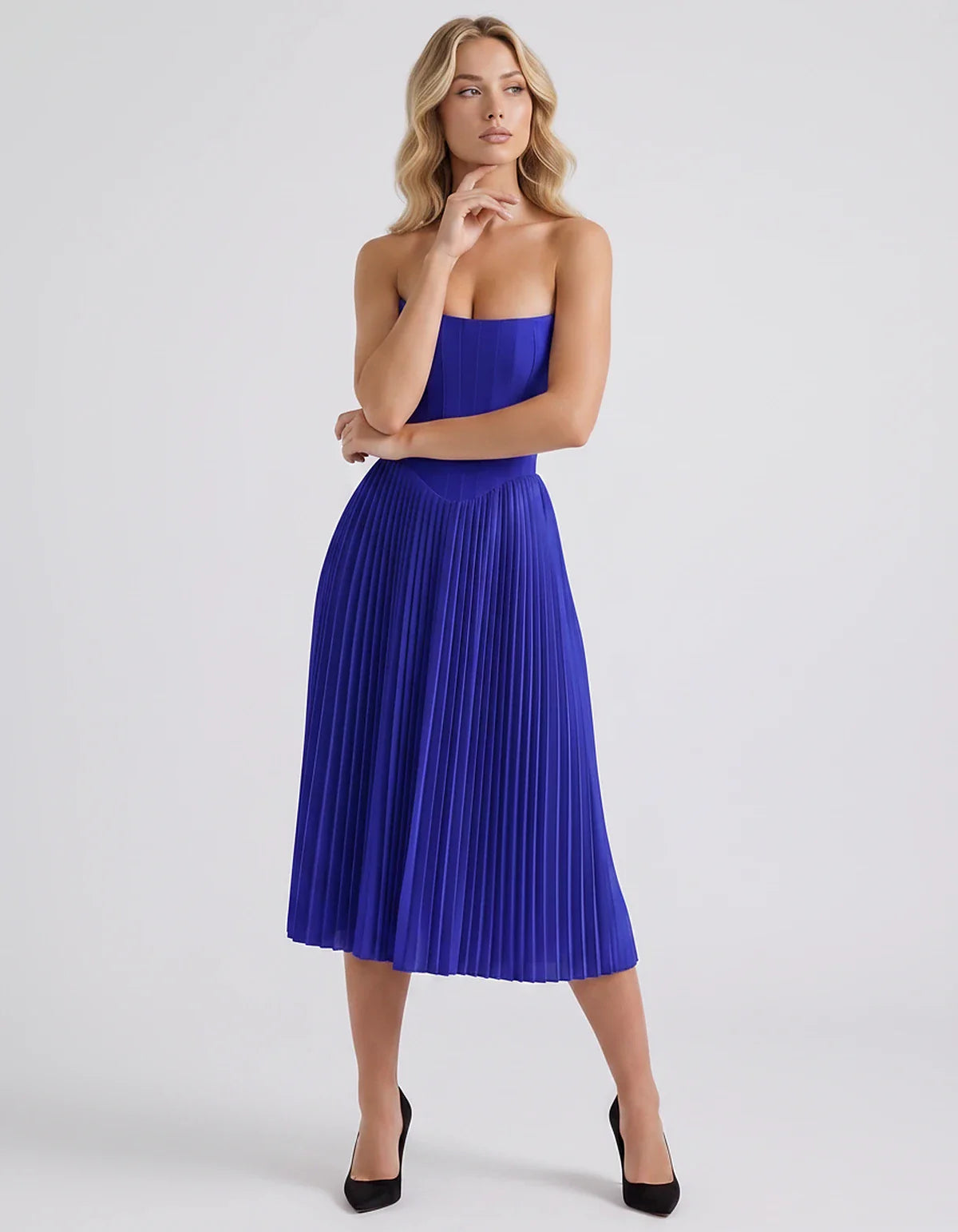 Plum,black,light Blue,blush,lavender,royal Blue,wine,navy,lilac,pink,red,white Satin Slip Strapless Midi Dress | Formal Event | SKU: VMD-482716395104827-ROYALBLUE-L,VMD-482716395104827-ROYALBLUE-M,VMD-482716395104827-ROYALBLUE-S,VMD-482716395104827-ROYALBLUE-XL,VMD-482716395104827-ROYALBLUE-XS