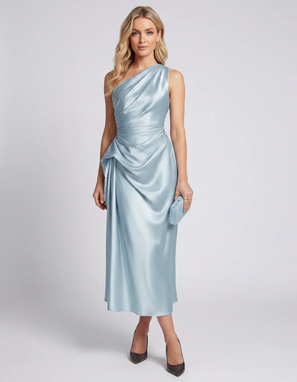 White,black,blue,red,navy,orange,brown,beige Satin Slip Round Neck Sleeveless Midi Dress | Black-Tie Events, Cocktail Hour & | SKU: VD-483920174651208-BLUE-L,VD-483920174651208-BLUE-M,VD-483920174651208-BLUE-S,VD-483920174651208-BLUE-XL,VD-483920174651208-BLUE-XS