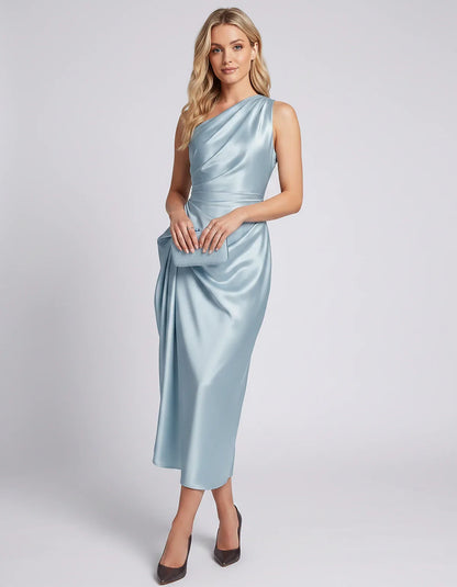White,black,blue,red,navy,orange,brown,beige Satin Slip Round Neck Sleeveless Midi Dress | Black-Tie Events, Cocktail Hour & | SKU: VD-483920174651208-BLUE-L,VD-483920174651208-BLUE-M,VD-483920174651208-BLUE-S,VD-483920174651208-BLUE-XL,VD-483920174651208-BLUE-XS