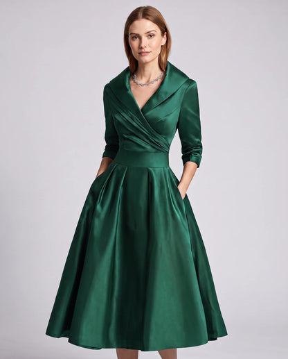 Vendela Midi Dresses — Green