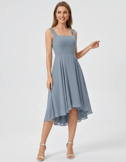 Polyester Chiffon Sleeveless Strapless A-Line Midi Dress for Party, Cocktail, Evening, Wedding Guest, Summer Events & Vacatio | SKU: VD-684275913548126-DUSTYBLUE-L,VD-684275913548126-DUSTYBLUE-M,VD-684275913548126-DUSTYBLUE-S,VD-684275913548126-DUSTYBLUE-XL,VD-684275913548126-DUSTYBLUE-XS