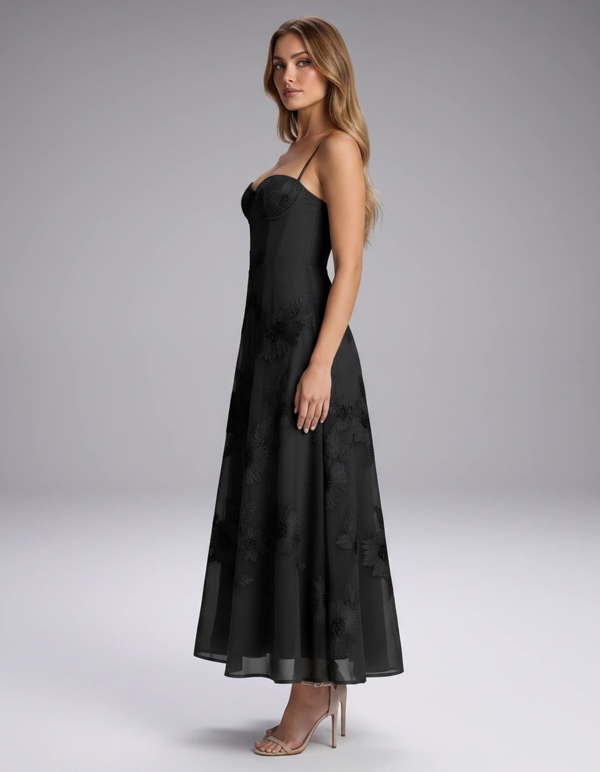 Verity Midi Dresses — Black | SKU: RB-563d85-black-2,RB-563d85-black-4,RB-563d85-black-6,RB-563d85-black-8,RB-563d85-black-10,RB-563d85-black-12,RB-563d85-black-14,RB-563d85-black-16,RB-563d85-black-16W,RB-563d85-black-18W,RB-563d85-black-20W,RB-563d85-black-22W