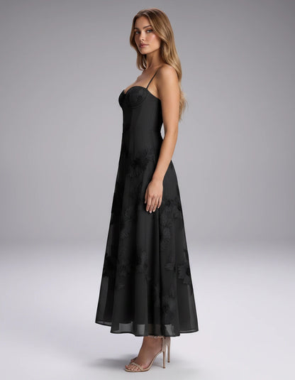Verity Midi Dresses — Black | SKU: RB-563d85-black-2,RB-563d85-black-4,RB-563d85-black-6,RB-563d85-black-8,RB-563d85-black-10,RB-563d85-black-12,RB-563d85-black-14,RB-563d85-black-16,RB-563d85-black-16W,RB-563d85-black-18W,RB-563d85-black-20W,RB-563d85-black-22W