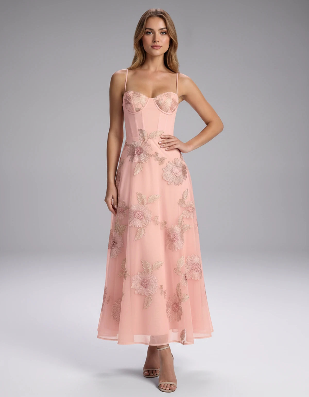 Verity Midi Dresses — Pink | SKU: RB-563d85-pink-2,RB-563d85-pink-4,RB-563d85-pink-6,RB-563d85-pink-8,RB-563d85-pink-10,RB-563d85-pink-12,RB-563d85-pink-14,RB-563d85-pink-16,RB-563d85-pink-16W,RB-563d85-pink-18W,RB-563d85-pink-20W,RB-563d85-pink-22W