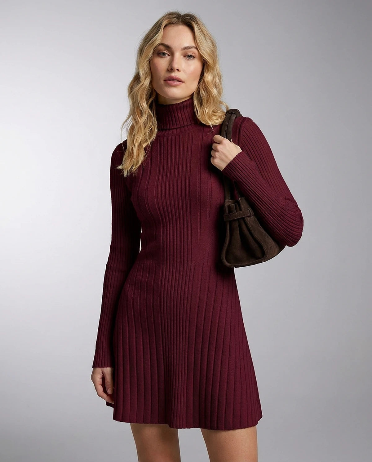 Vespertine Mini Dresses — Dark red