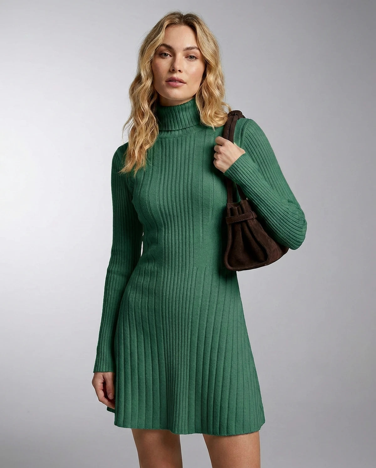 Vespertine Mini Dresses — Green