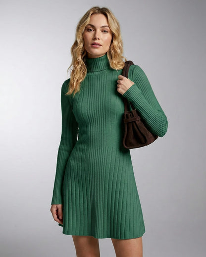 Vespertine Mini Dresses — Green