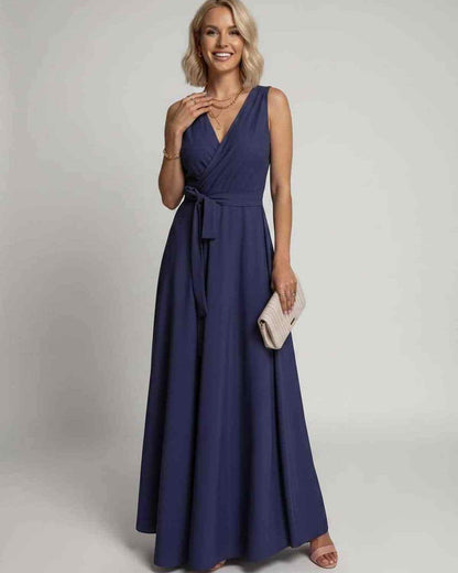 Ramblion Vita maxi dress — v-neck neckline · side detail · styled for prom season