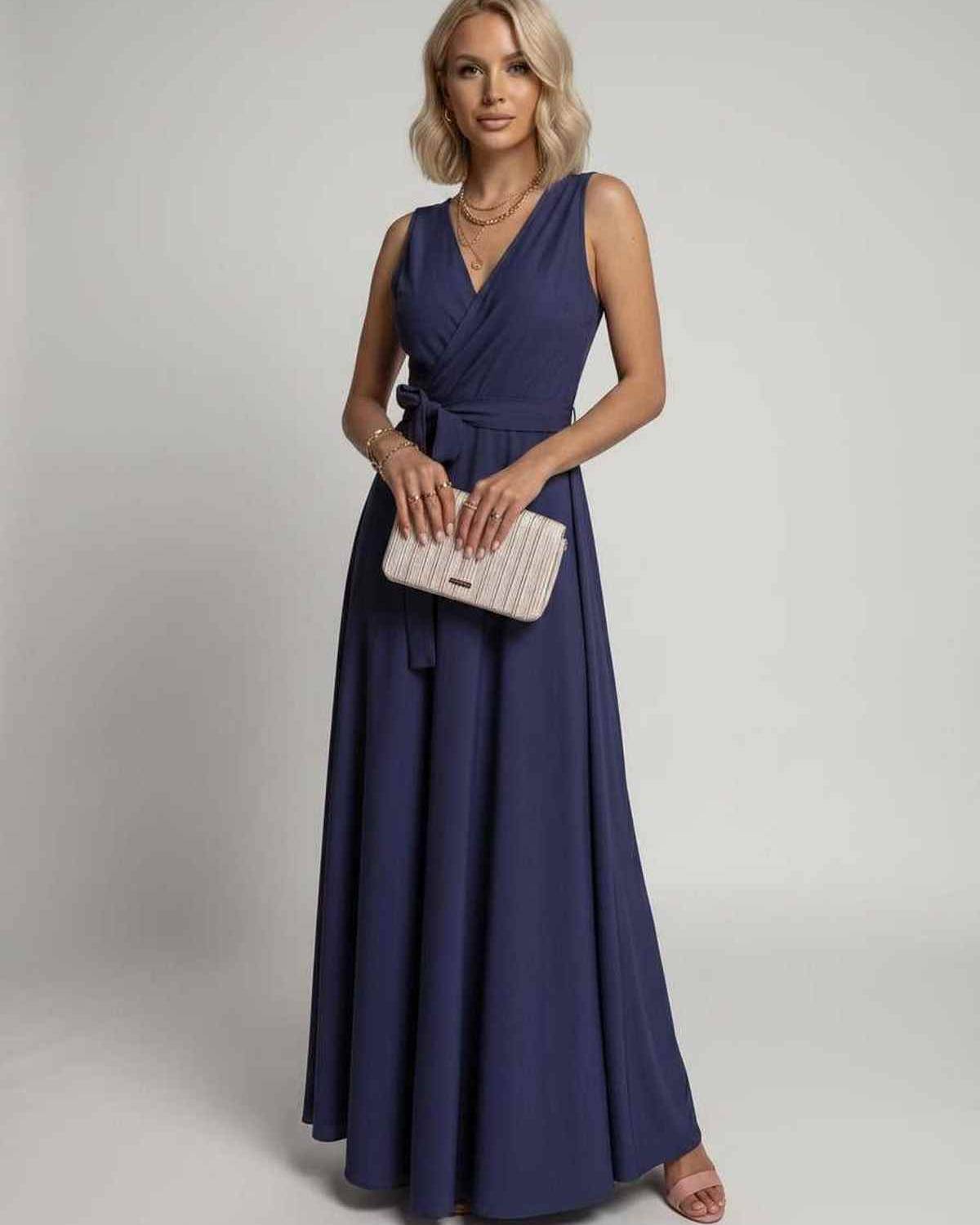 Ramblion Vita maxi dress — v-neck neckline · lifestyle styling · styled for prom season