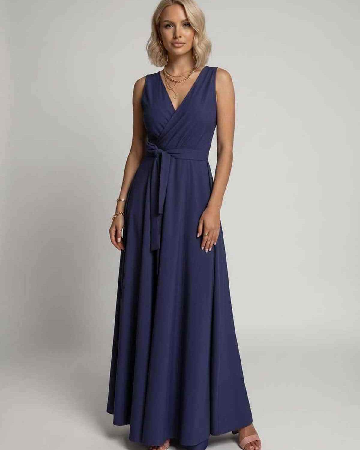 Ramblion Vita maxi dress — v-neck neckline · styled view 6 · styled for prom season
