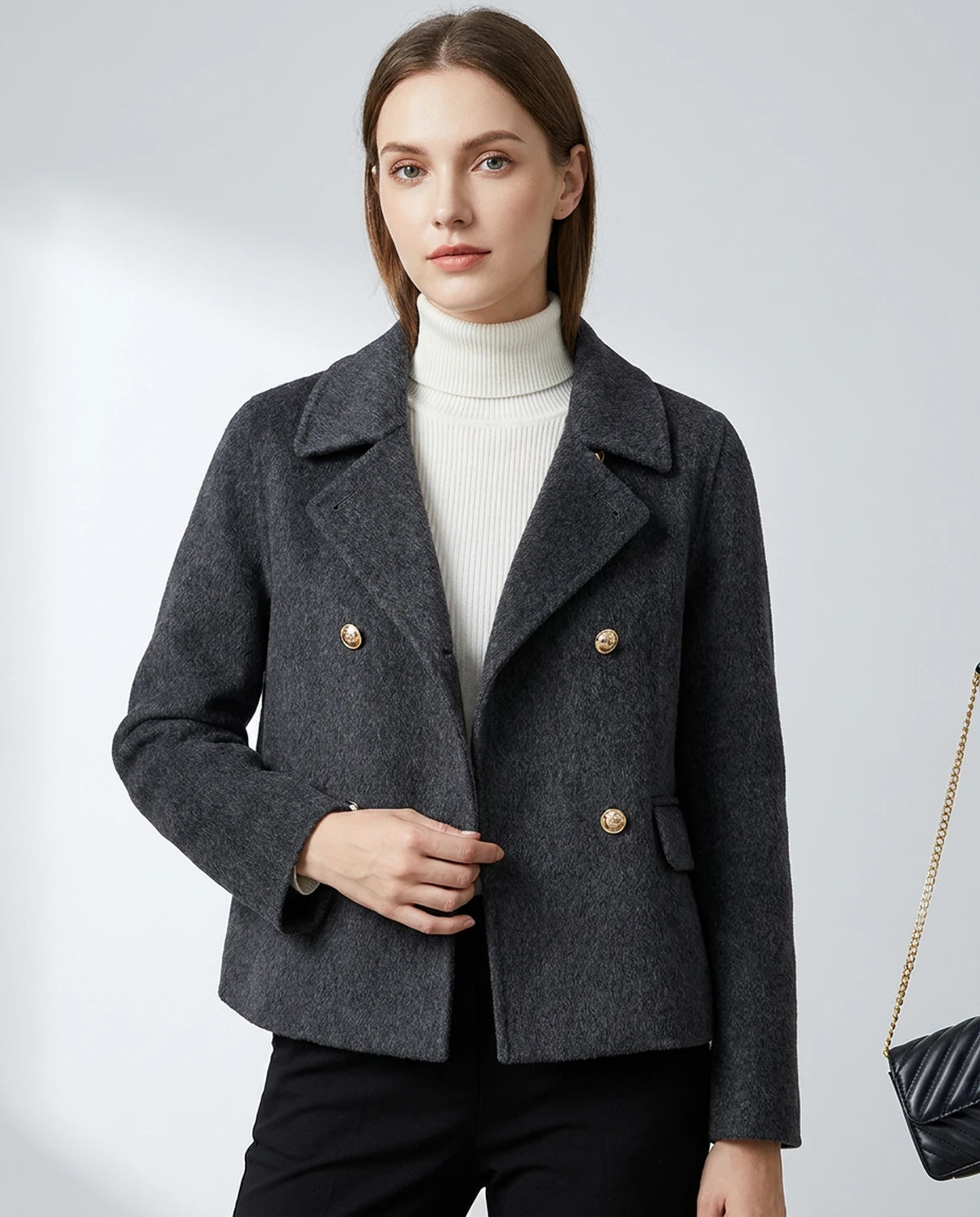 Vittoria Jackets — Black silver gray