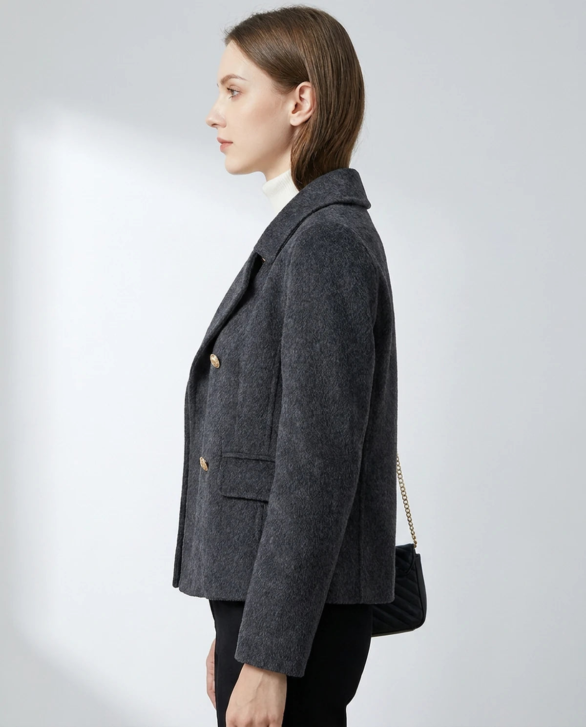 Vittoria Jackets — Black silver gray | SKU: RB-ed08db-blacks0b-XS,RB-ed08db-blacks0b-S,RB-ed08db-blacks0b-M,RB-ed08db-blacks0b-L,RB-ed08db-blacks0b-XL