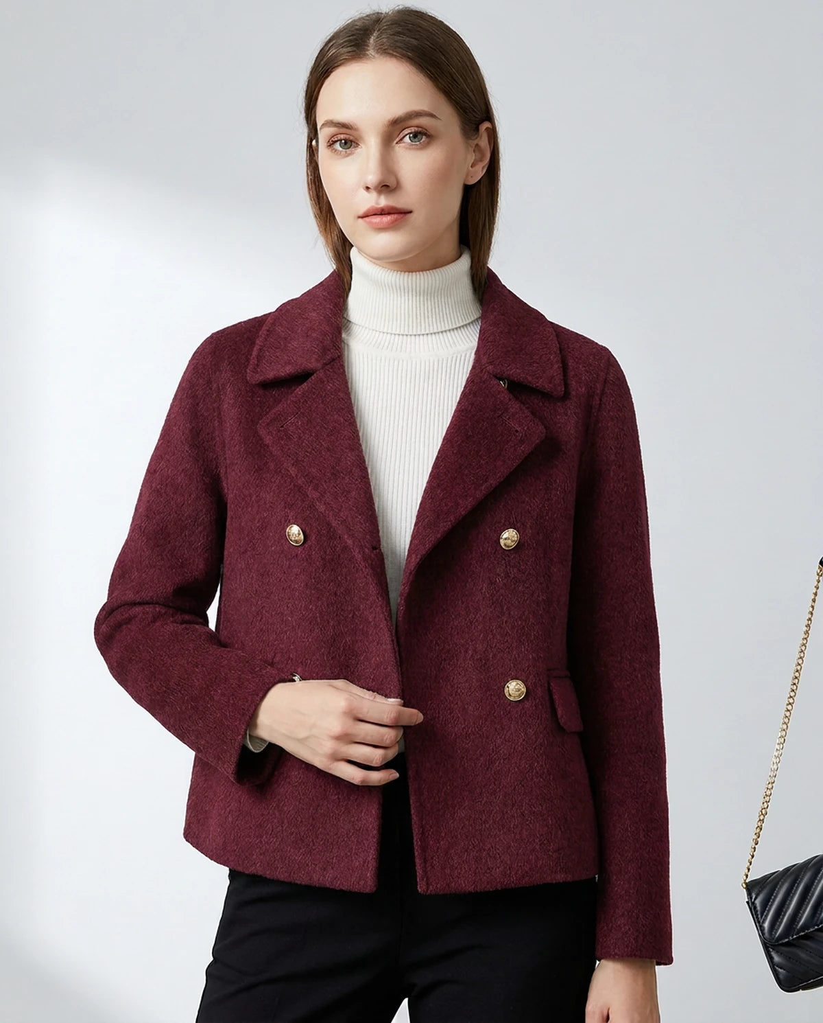 Vittoria Jackets — Burgundy