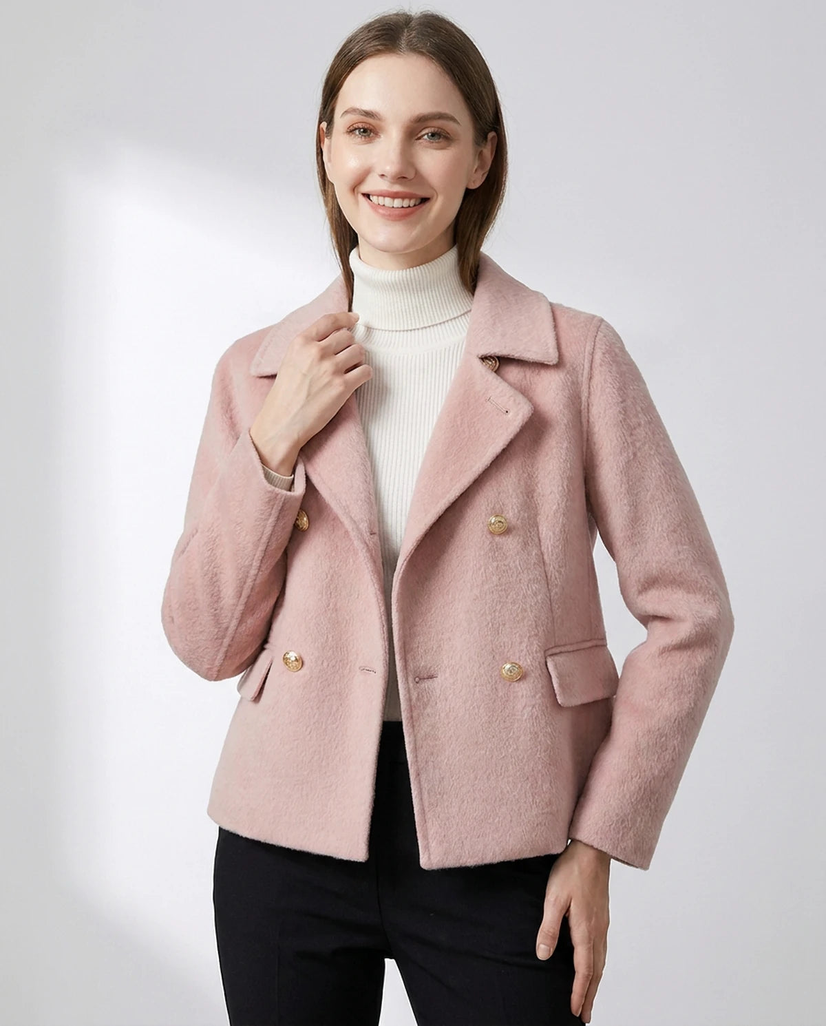 Vittoria Jackets — Pink | SKU: RB-ed08db-pink-XS,RB-ed08db-pink-S,RB-ed08db-pink-M,RB-ed08db-pink-L,RB-ed08db-pink-XL