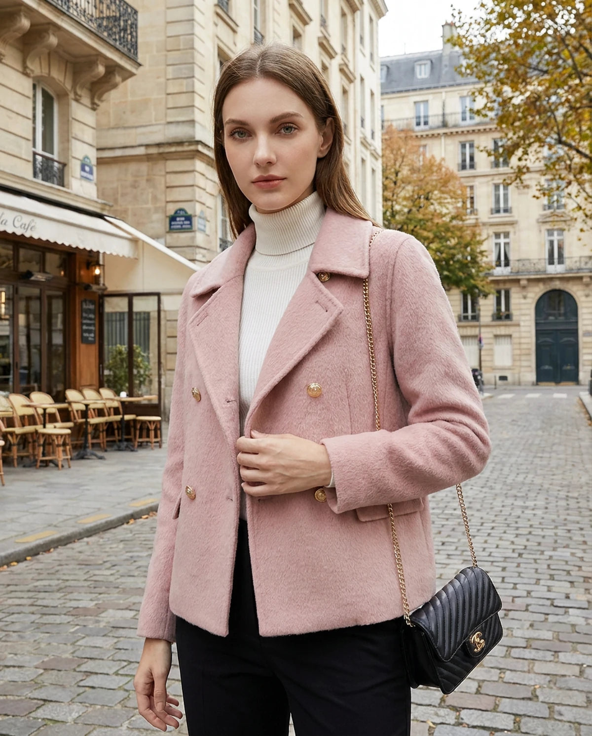 Vittoria Jackets — Pink | SKU: RB-ed08db-pink-XS,RB-ed08db-pink-S,RB-ed08db-pink-M,RB-ed08db-pink-L,RB-ed08db-pink-XL