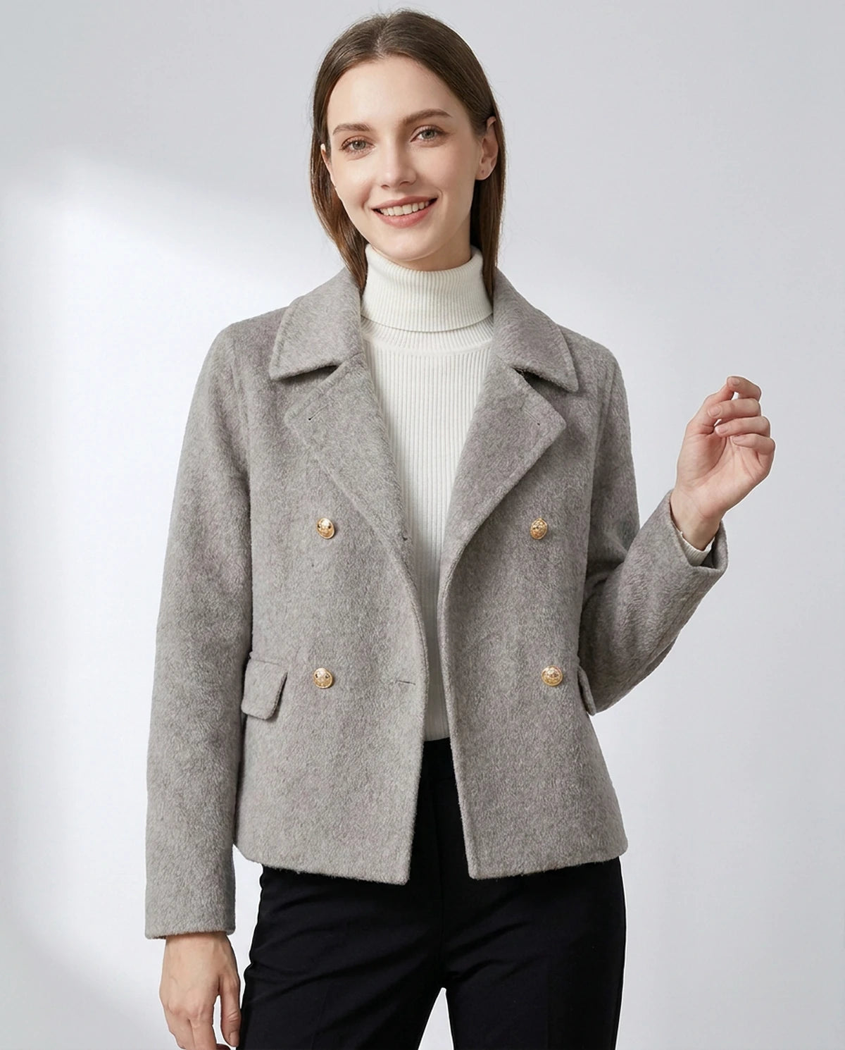 Vittoria Jackets — Smoky gray | SKU: RB-ed08db-smokyg17-XS,RB-ed08db-smokyg17-S,RB-ed08db-smokyg17-M,RB-ed08db-smokyg17-L,RB-ed08db-smokyg17-XL