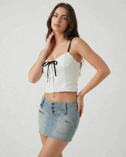 White Cotton Top, front view | Ramblion | SKU: AT-64029-white-L-2372,AT-64029-white-M-9613,AT-64029-white-S-6361,AT-64029-white-XL-8576,AT-64029-white-XS-2841