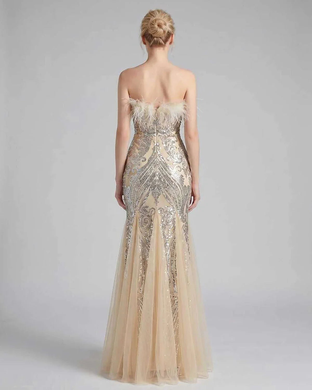 White,purple,gold,red,silver,black,pink,green Mermaid Asymmetric Sleeveless Maxi Dress | Evening Events & Cocktail Parties, b | SKU: RB-77F79C-SILVER-L,RB-77F79C-SILVER-M,RB-77F79C-SILVER-S,RB-77F79C-SILVER-XL,RB-77F79C-SILVER-XS