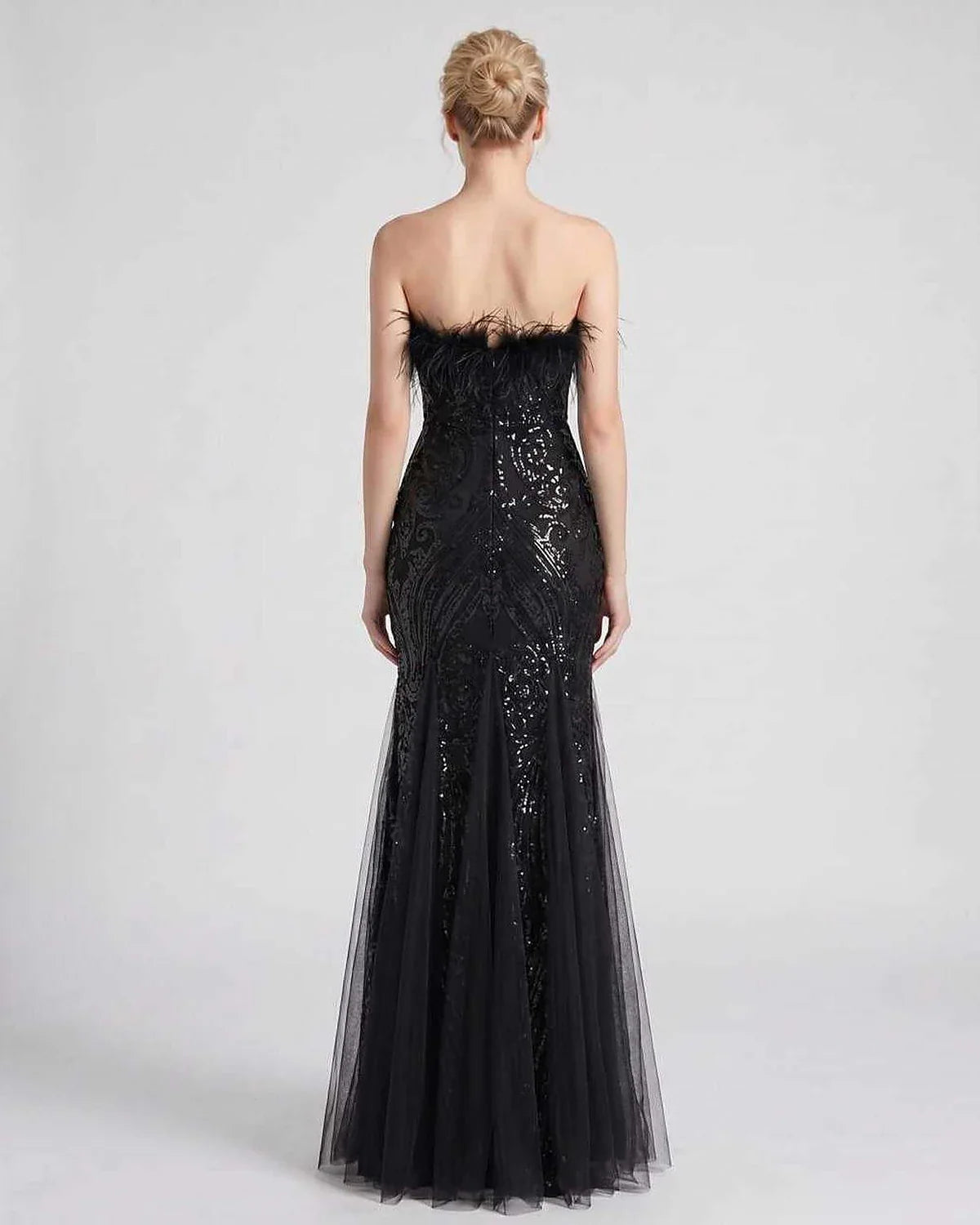 White,purple,gold,red,silver,black,pink,green Mermaid Asymmetric Sleeveless Maxi Dress | Evening Events & Cocktail Parties, b | SKU: RB-77F79C-BLACK-L,RB-77F79C-BLACK-M,RB-77F79C-BLACK-S,RB-77F79C-BLACK-XL,RB-77F79C-BLACK-XS