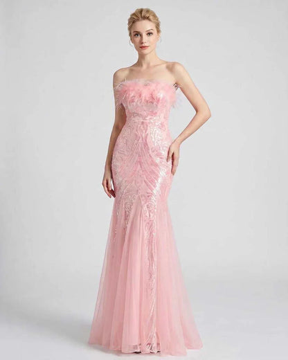 White,purple,gold,red,silver,black,pink,green Mermaid Asymmetric Sleeveless Maxi Dress | Evening Events & Cocktail Parties, f