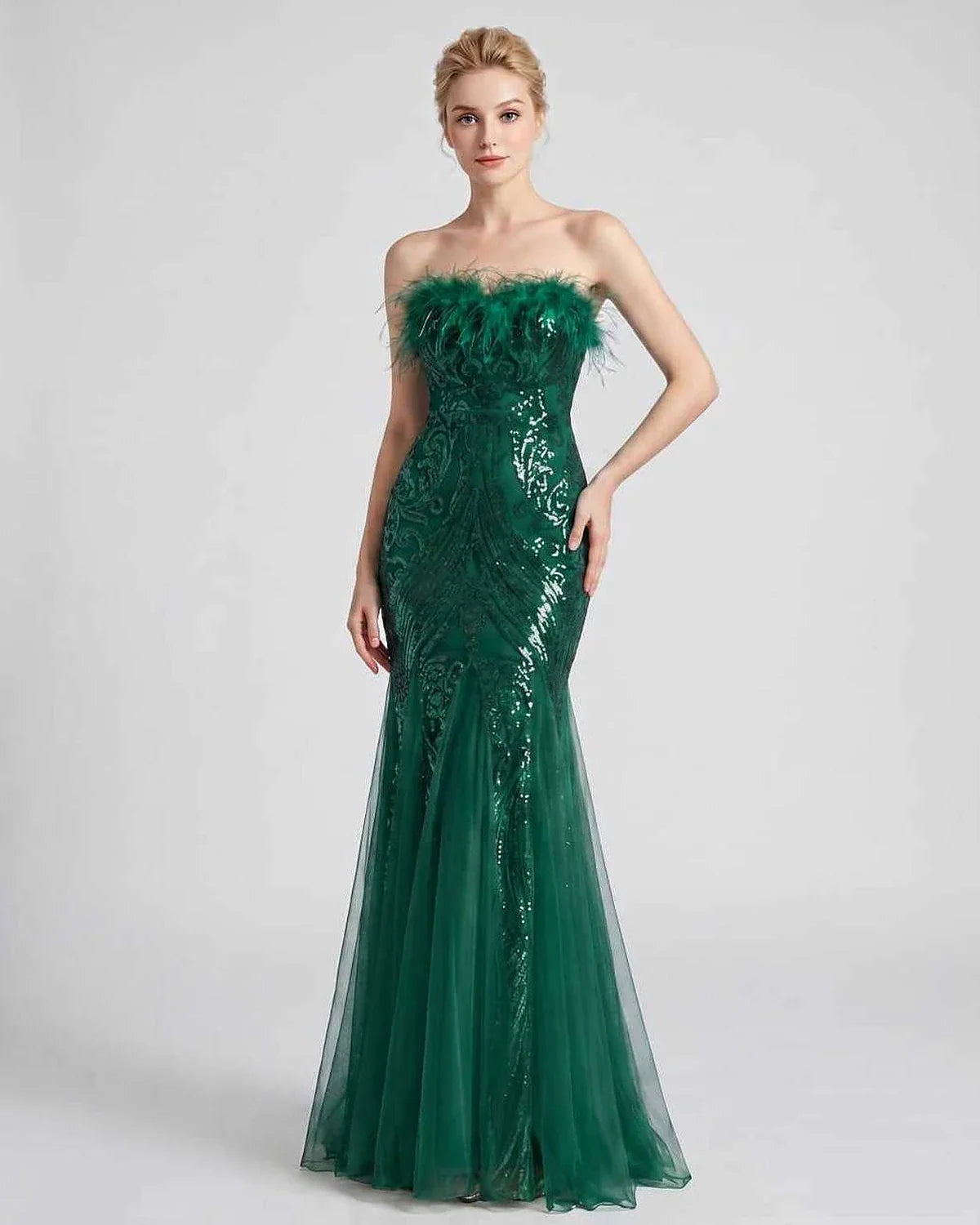White,purple,gold,red,silver,black,pink,green Mermaid Asymmetric Sleeveless Maxi Dress | Evening Events & Cocktail Parties, f