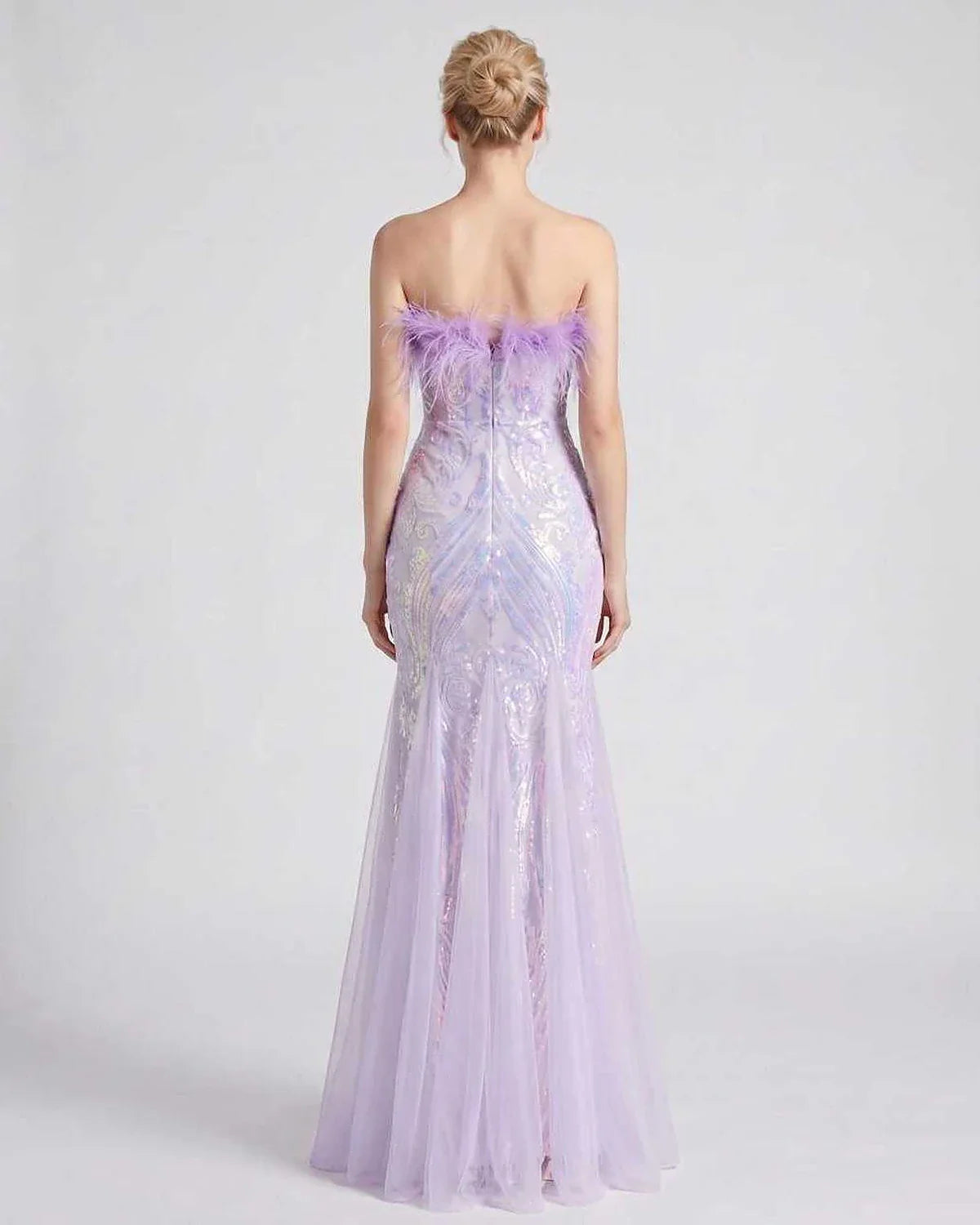 White,purple,gold,red,silver,black,pink,green Mermaid Asymmetric Sleeveless Maxi Dress | Evening Events & Cocktail Parties, b | SKU: RB-77F79C-PURPLE-L,RB-77F79C-PURPLE-M,RB-77F79C-PURPLE-S,RB-77F79C-PURPLE-XL,RB-77F79C-PURPLE-XS
