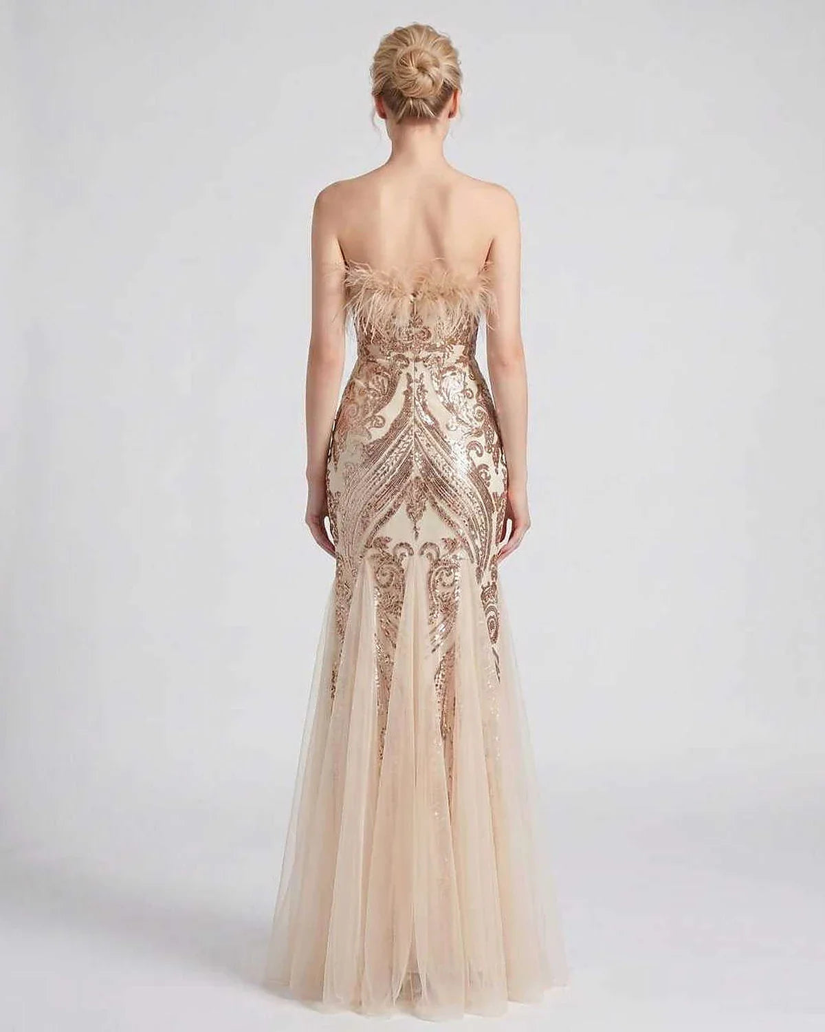 White,purple,gold,red,silver,black,pink,green Mermaid Asymmetric Sleeveless Maxi Dress | Evening Events & Cocktail Parties, b | SKU: RB-77F79C-GOLD-L,RB-77F79C-GOLD-M,RB-77F79C-GOLD-S,RB-77F79C-GOLD-XL,RB-77F79C-GOLD-XS