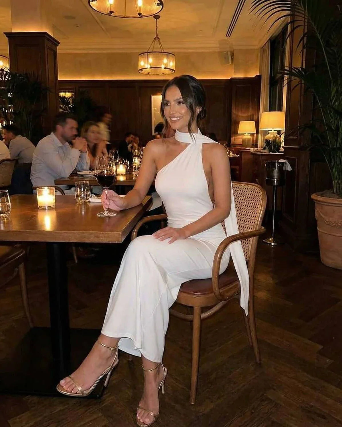 White Satin Bodycon Halter Sleeveless Maxi Dress | Formal Events & Everyday Wear, lifestyle shot | Ramblion | SKU: LMD-458271903-white-L-8655,LMD-458271903-white-M-5477,LMD-458271903-white-S-1393,LMD-458271903-white-XL-3963,LMD-458271903-white-XS-6658
