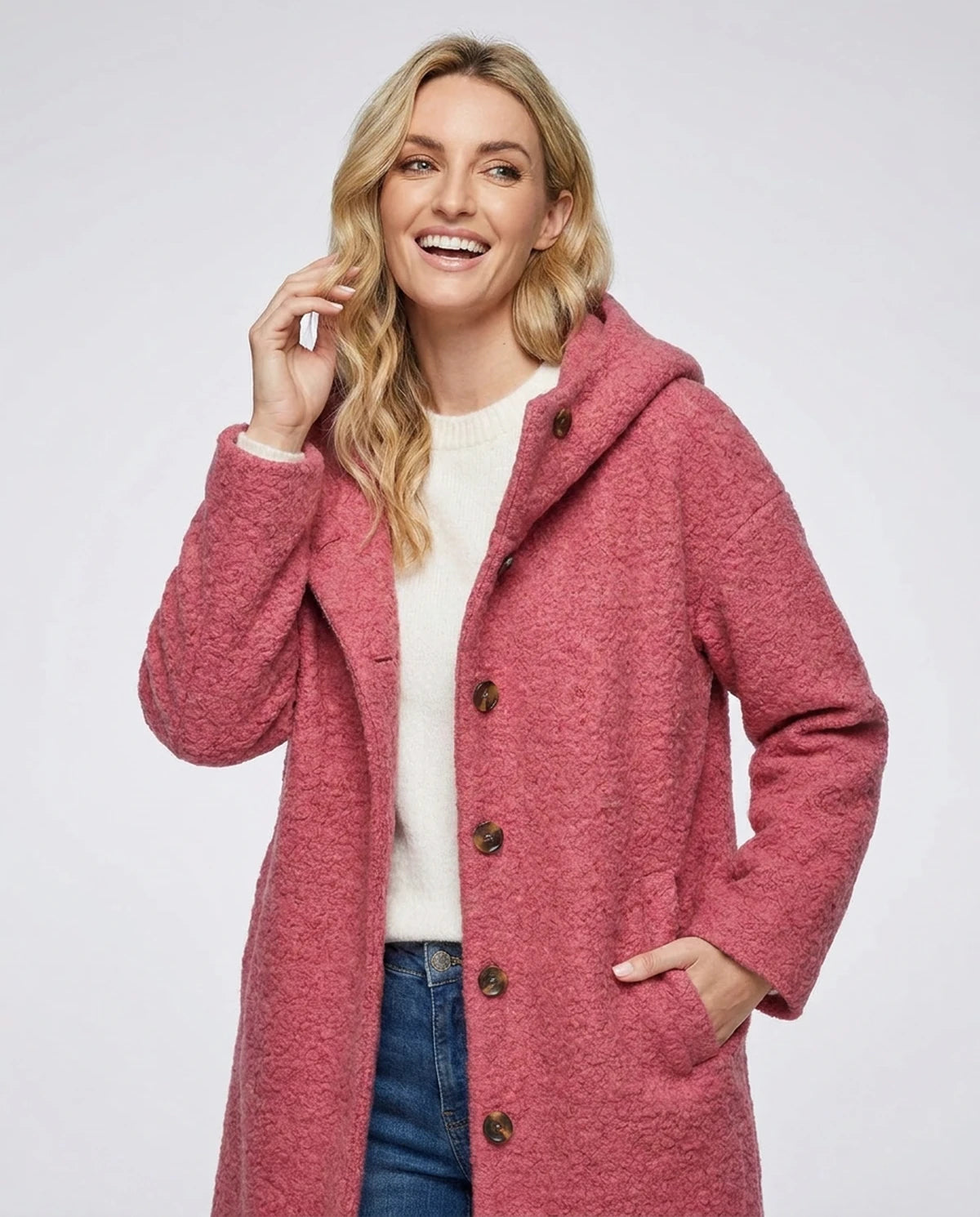Wisteria Jackets — Rose Red | SKU: RB-e6d000-rosered-XS,RB-e6d000-rosered-S,RB-e6d000-rosered-M,RB-e6d000-rosered-L,RB-e6d000-rosered-XL,RB-e6d000-rosered-2XL