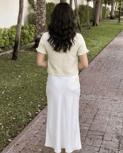 Cream Cotton Cardigan, back view | Ramblion | SKU: EC-58214-cream-L-7042,EC-58214-cream-M-3095,EC-58214-cream-S-4510,EC-58214-cream-XL-5796,EC-58214-cream-XS-1031