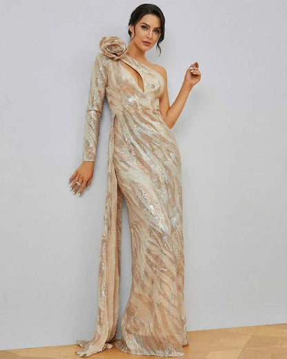 Yellow Satin Bodycon Asymmetric Sleeveless Maxi Dress | Bridal Showers, front view | Ramblion | SKU: CMX-734829165-yellow-L-5711,CMX-734829165-yellow-M-5701,CMX-734829165-yellow-S-1558,CMX-734829165-yellow-XL-3288,CMX-734829165-yellow-XS-3479