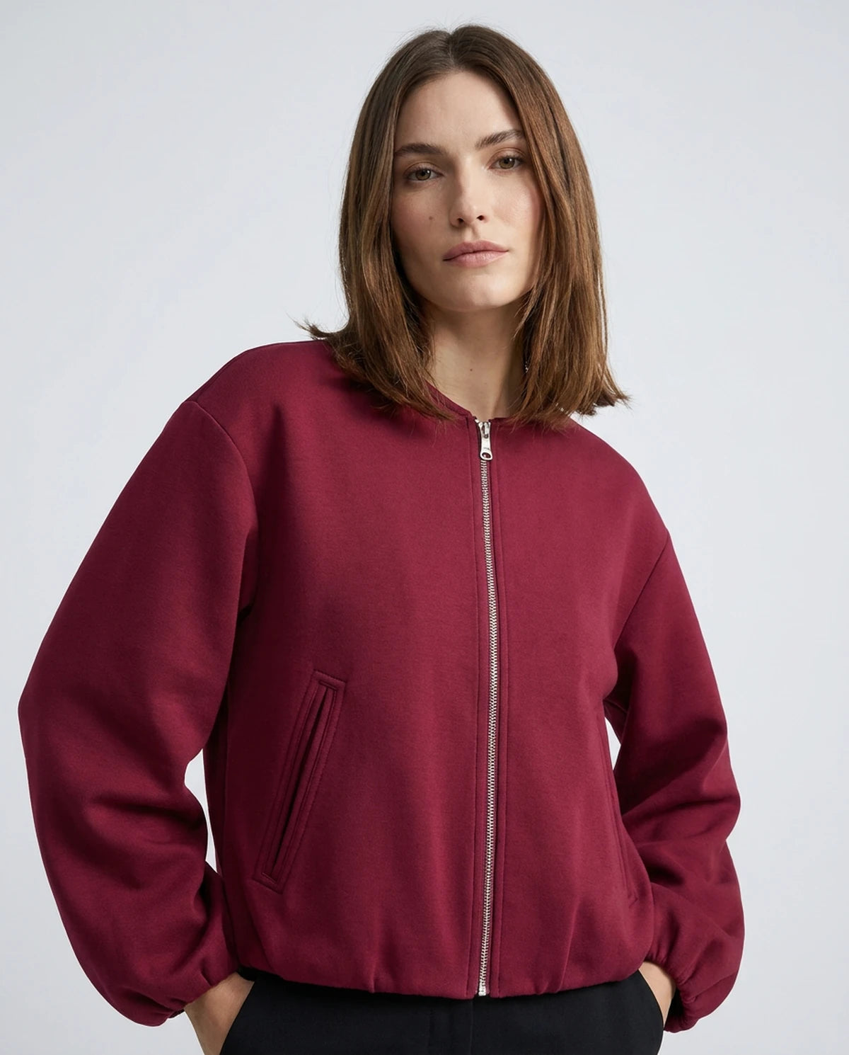 Ysolde Jackets — Burgundy | SKU: RB-eb26ce-burgundy-XS,RB-eb26ce-burgundy-S,RB-eb26ce-burgundy-M,RB-eb26ce-burgundy-L
