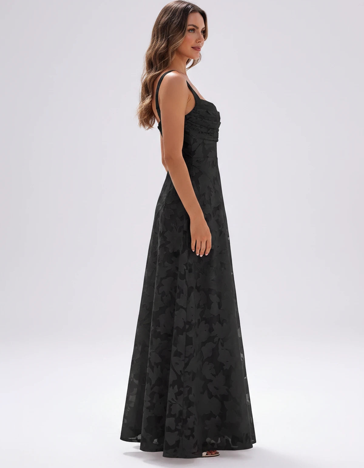 Zephyrine Maxi Dresses — Black | SKU: RB-723142-black-2,RB-723142-black-4,RB-723142-black-6,RB-723142-black-8,RB-723142-black-10,RB-723142-black-12,RB-723142-black-14,RB-723142-black-16,RB-723142-black-16W,RB-723142-black-18W,RB-723142-black-20W,RB-723142-black-22W