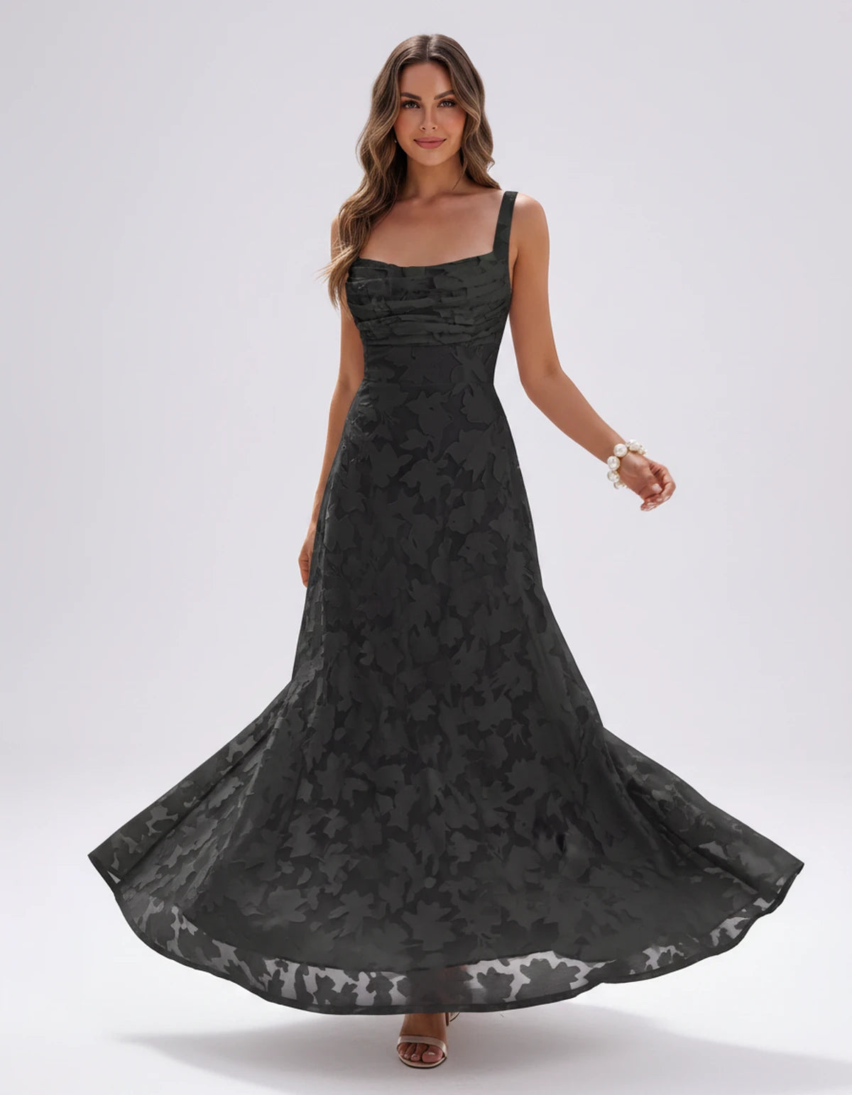 Zephyrine Maxi Dresses — Black | SKU: RB-723142-black-2,RB-723142-black-4,RB-723142-black-6,RB-723142-black-8,RB-723142-black-10,RB-723142-black-12,RB-723142-black-14,RB-723142-black-16,RB-723142-black-16W,RB-723142-black-18W,RB-723142-black-20W,RB-723142-black-22W