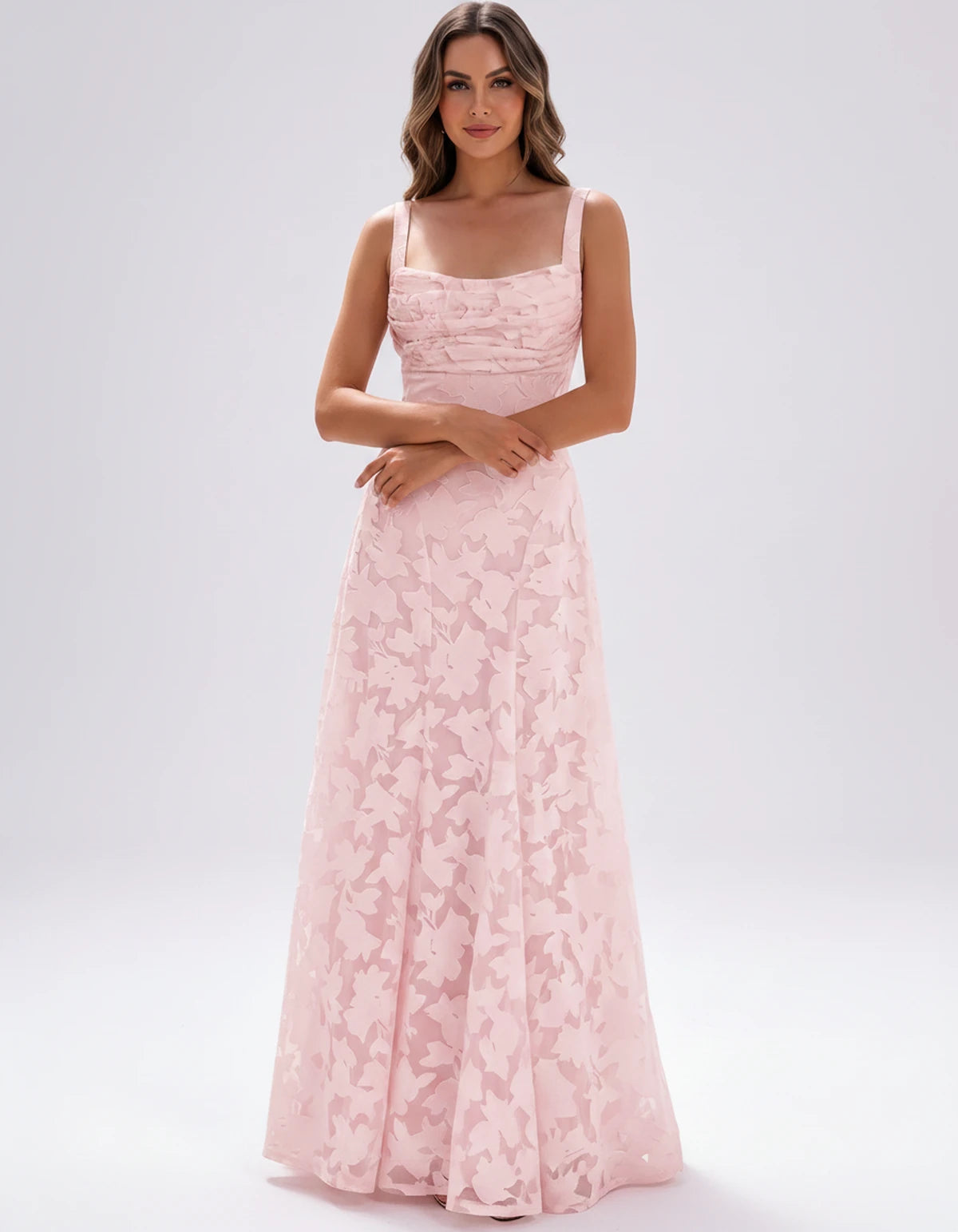 Zephyrine Maxi Dresses — Pink | SKU: RB-723142-pink-2,RB-723142-pink-4,RB-723142-pink-6,RB-723142-pink-8,RB-723142-pink-10,RB-723142-pink-12,RB-723142-pink-14,RB-723142-pink-16,RB-723142-pink-16W,RB-723142-pink-18W,RB-723142-pink-20W,RB-723142-pink-22W