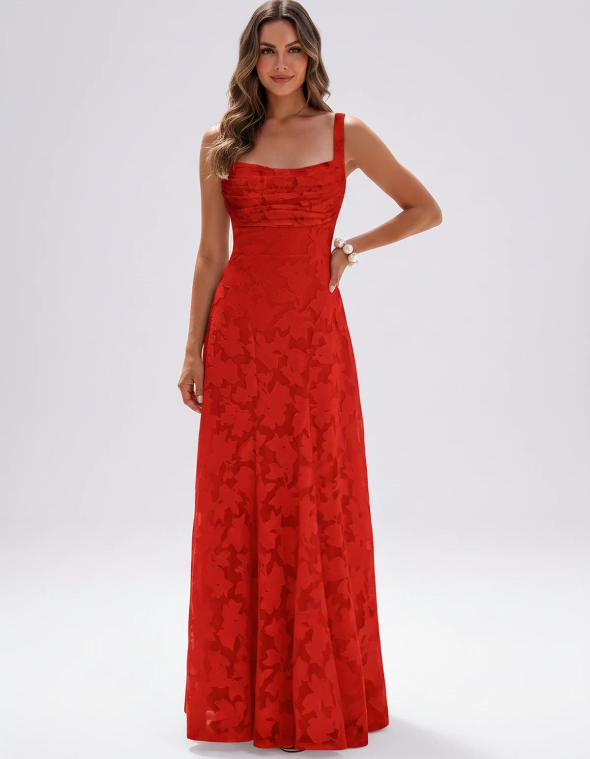 Zephyrine Maxi Dresses — Red | SKU: RB-723142-red-2,RB-723142-red-4,RB-723142-red-6,RB-723142-red-8,RB-723142-red-10,RB-723142-red-12,RB-723142-red-14,RB-723142-red-16,RB-723142-red-16W,RB-723142-red-18W,RB-723142-red-20W,RB-723142-red-22W