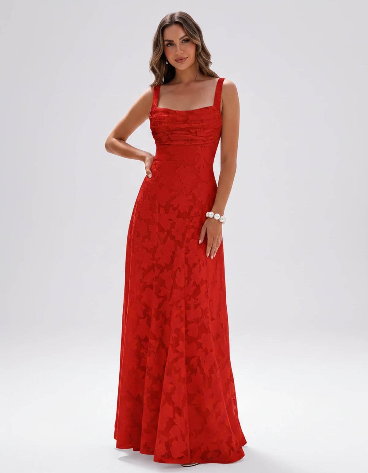 Zephyrine Maxi Dresses — Red | SKU: RB-723142-red-2,RB-723142-red-4,RB-723142-red-6,RB-723142-red-8,RB-723142-red-10,RB-723142-red-12,RB-723142-red-14,RB-723142-red-16,RB-723142-red-16W,RB-723142-red-18W,RB-723142-red-20W,RB-723142-red-22W
