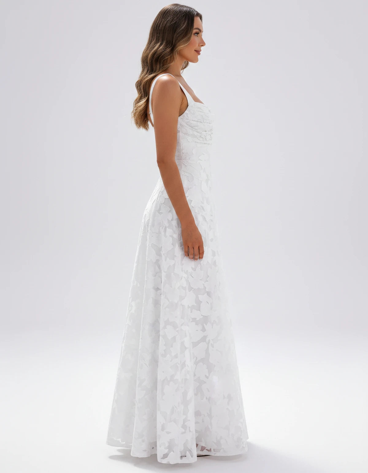 Zephyrine Maxi Dresses — White | SKU: RB-723142-white-2,RB-723142-white-4,RB-723142-white-6,RB-723142-white-8,RB-723142-white-10,RB-723142-white-12,RB-723142-white-14,RB-723142-white-16,RB-723142-white-16W,RB-723142-white-18W,RB-723142-white-20W,RB-723142-white-22W