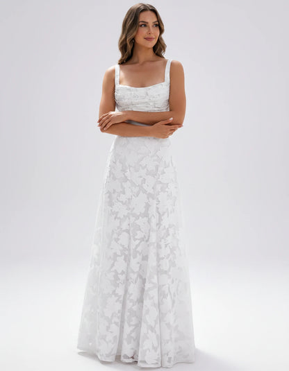 Zephyrine Maxi Dresses — White | SKU: RB-723142-white-2,RB-723142-white-4,RB-723142-white-6,RB-723142-white-8,RB-723142-white-10,RB-723142-white-12,RB-723142-white-14,RB-723142-white-16,RB-723142-white-16W,RB-723142-white-18W,RB-723142-white-20W,RB-723142-white-22W