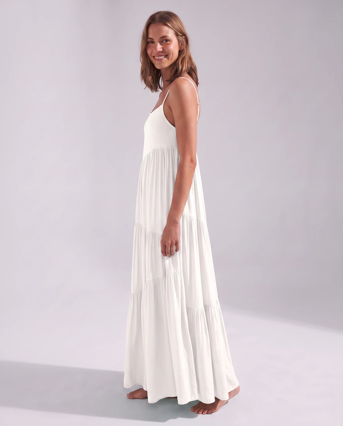 Zinnia Maxi Dresses — Beige | SKU: RB-5055a3-beige-XS,RB-5055a3-beige-S,RB-5055a3-beige-M,RB-5055a3-beige-L,RB-5055a3-beige-XL,RB-5055a3-beige-2XL
